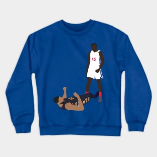 Sekou Doumbouya Over Tristan Thompson Crewneck Sweatshirt